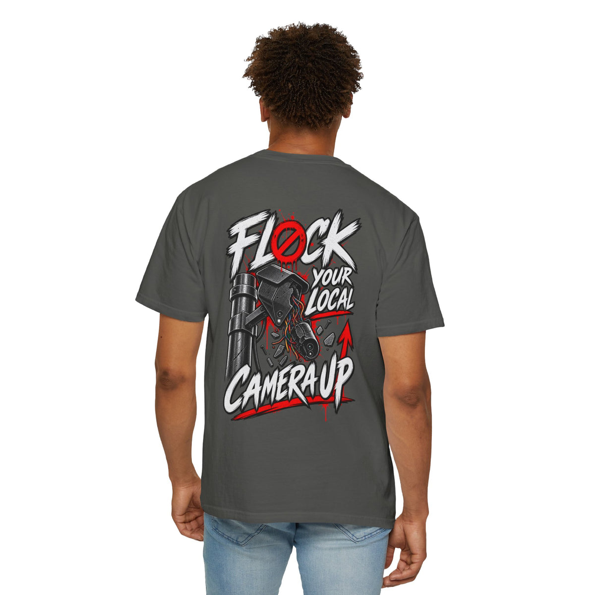 "Flock Your Local Camera Up" Back Graphic