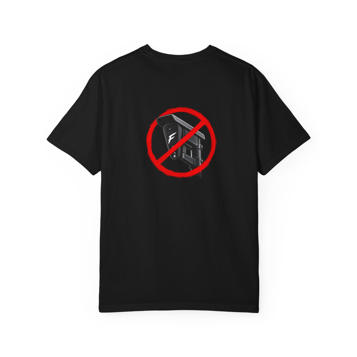 No Surveillance Graphic T-Shirt Back Graphic