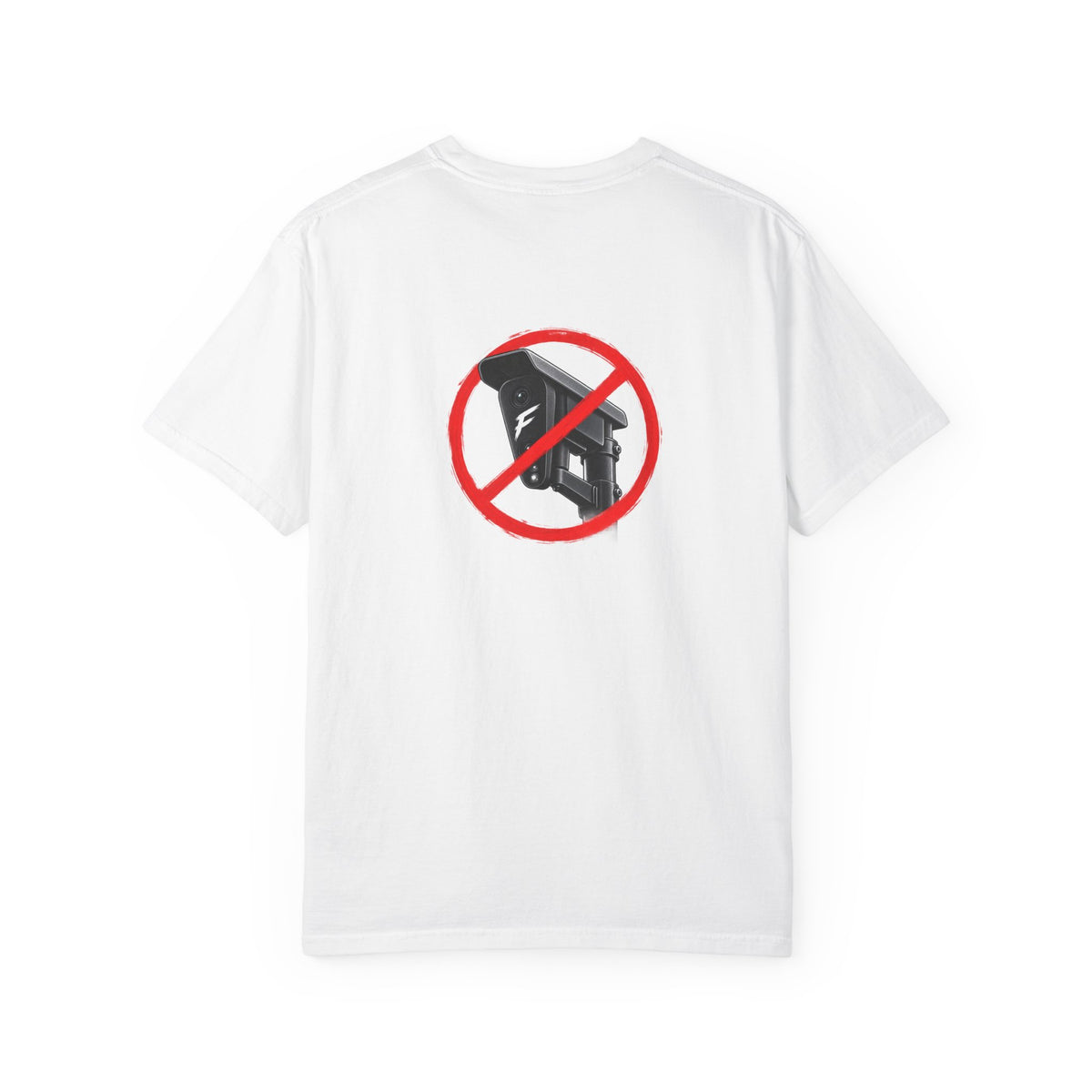 No Surveillance Graphic T-Shirt Back Graphic