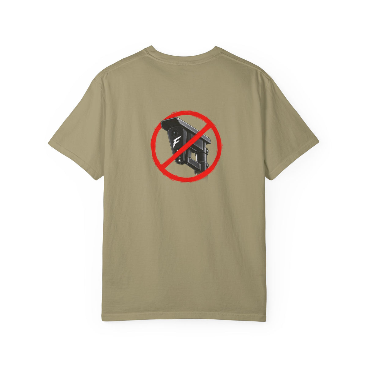 No Surveillance Graphic T-Shirt Back Graphic