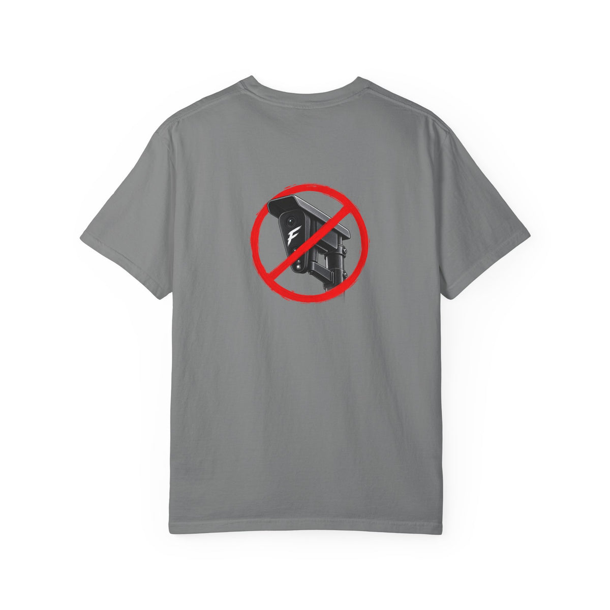 No Surveillance Graphic T-Shirt Back Graphic