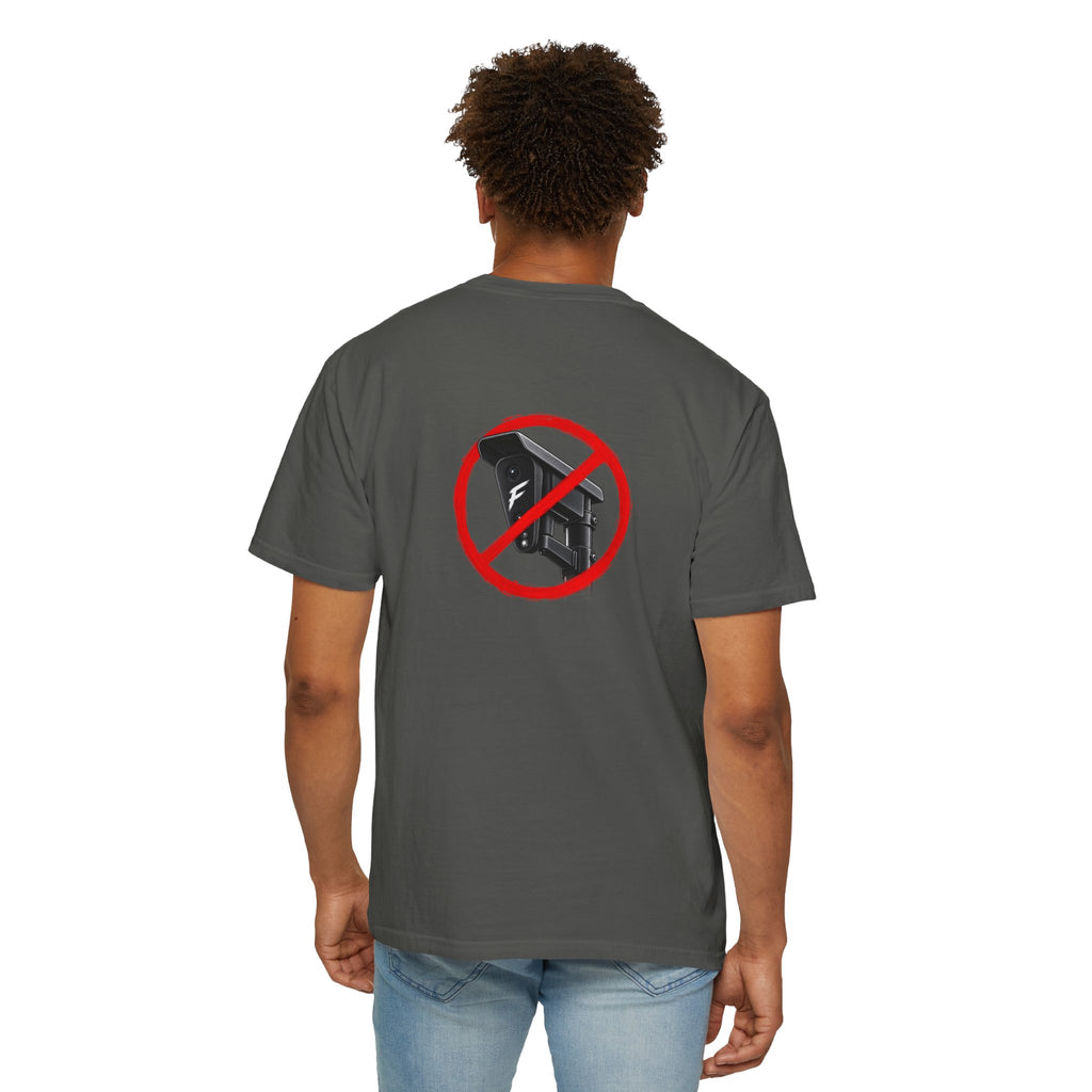 No Surveillance Graphic T-Shirt Back Graphic