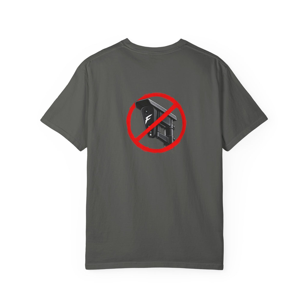 No Surveillance Graphic T-Shirt Back Graphic
