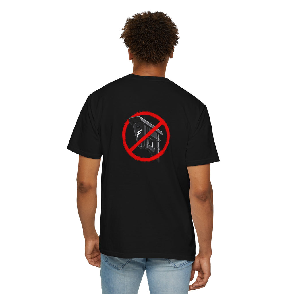 No Surveillance Graphic T-Shirt Back Graphic